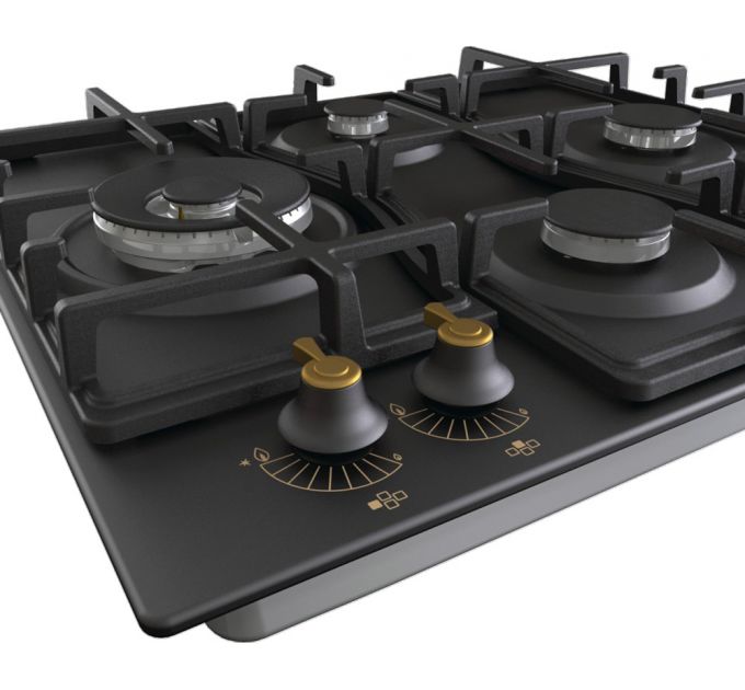 Газовая варочная поверхность Gorenje GW6D42CLB черный