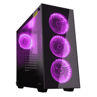Компьютерный корпус GameMax Draco XD MFG A363-TA (ATX,Зак.стекл, USB 3.0, 4*120мм вент.+ ARGB контро