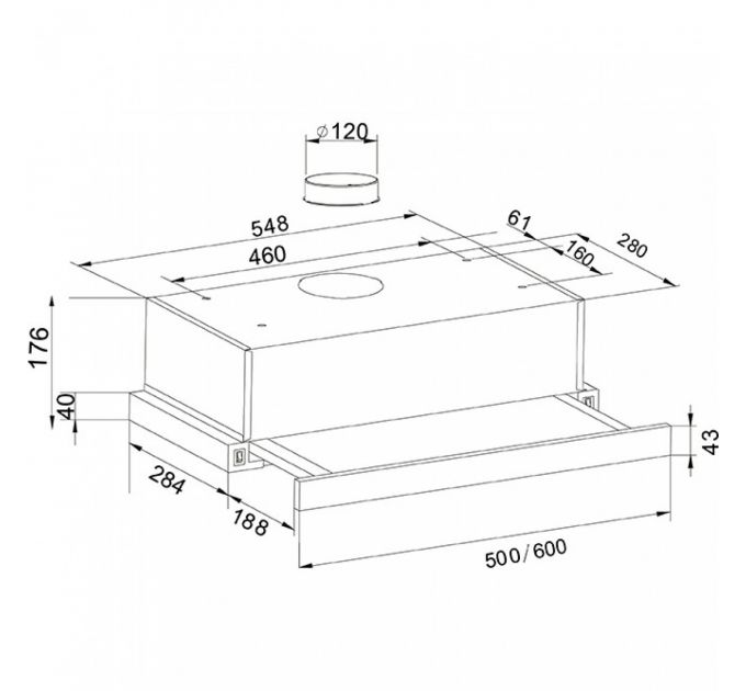 Кухонная вытяжка making OASIS everywhere UV-60WG (F) 4640112961323