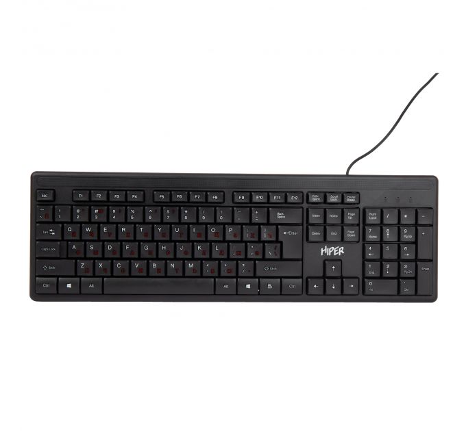 Клавиатура HIPER WIRED KEYBOARD OK-1100 BLACK