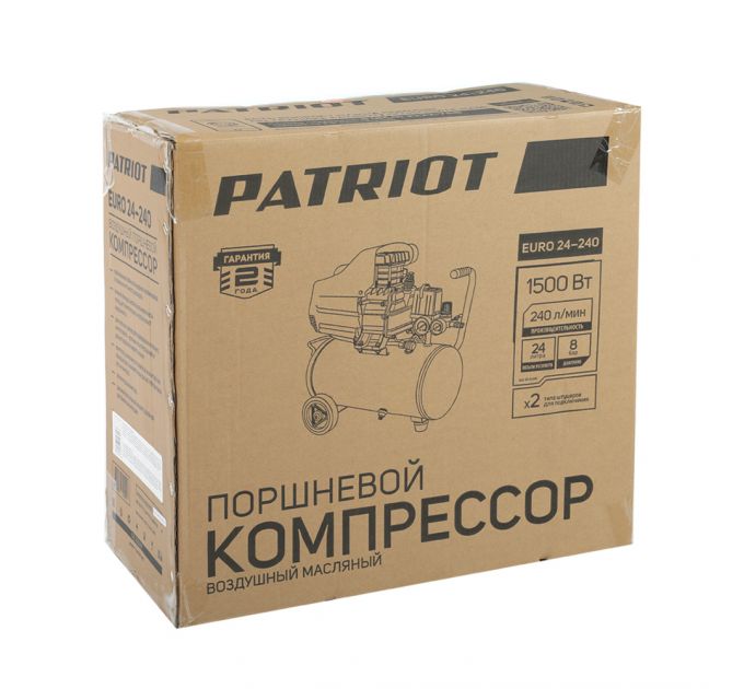 Компрессор поршневой масляный Patriot EURO 24-240