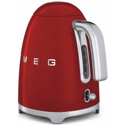 Электрочайник Smeg KLF03RDEU, 1.7 л, 2400 Вт, нержавеющая сталь, красный