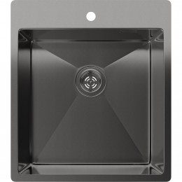 Rivelato Rinox 4450 PVD black Мойка нерж.сталь 1 чаша 440*500*200 мм, монтаж: врезной, материал: нержавеющая сталь, цвет: черный