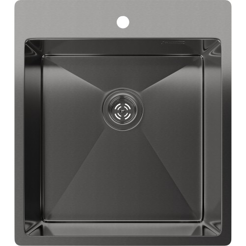 Rivelato Rinox 4450 PVD black Мойка нерж.сталь 1 чаша 440*500*200 мм, монтаж: врезной, материал: нержавеющая сталь, цвет: черный