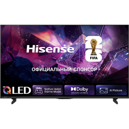 Телевизор Hisense 50E7S PRO, QLED, 4K, 144Hz, VRR, Smart TV, Wi-Fi, FreeSync, 2.0Ch, 350nits, 1000:1