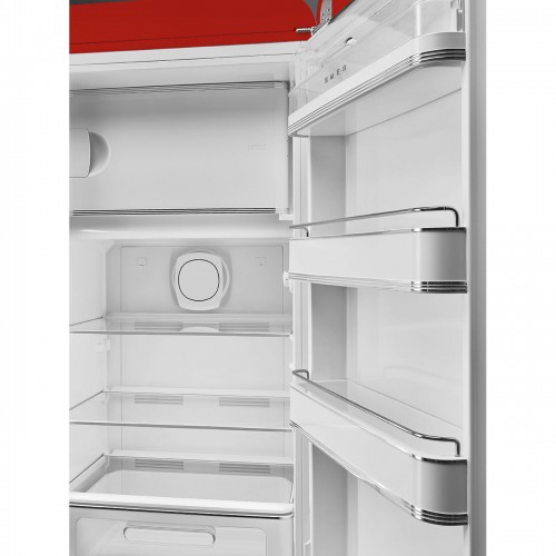 Холодильник SMEG 50-х годов, однокамерный, 270 л, красный с инверторным компрессором и морозильной камерой