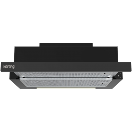 Вытяжка KORTING khp 69617 dgn, 60 см, 850 м³/ч, таймер, LED, черное стекло