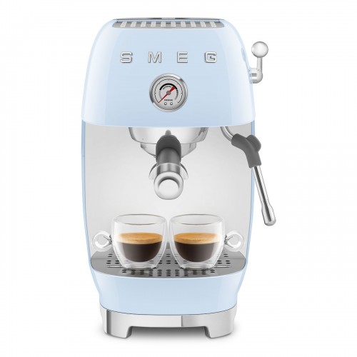Рожковая эспрессо кофемашина SMEG 50-х, 15 бар, капучинатор, 1.4 л, одинарный/двойной эспрессо