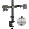 Кронштейн для 2-х мониторов ONKRON 13-32 с наклоном -45°/+45°, поворотом 360°, макс. нагрузкой 16 кг и вылетом 0-381 мм