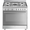 Варочный центр Smeg Classica Concerto 90x60 см - газовая варочная поверхность и электрическая духовка с 5 конфорками, 115 л и галогеновой подсветкой