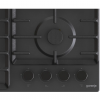 Встраиваемая газовая панель GORENJE 60 см с газ-контролем и чугунными решетками - черная
