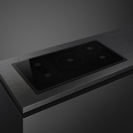 Варочная поверхность SMEG/ Варочная поверхность SMEG, Classica, индукция, 90 см, прямой край, 5 зон нагрева, 9 уровней мощности, слайдерное управление, Booster, автоматическое определение посуды (мин. 9 см), индикация остаточного тепла, автоматическое отк