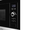Встраиваемая микроволновая печь Monsher 60 см, 20 л - 8 программ, 5 мощностей, функция размораживания, черная и нержавеющая сталь
