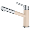 Смеситель Franke 115.0623.136/ Best, Смеситель ORBIT PULL-OUT, с выдвижным шлангом, хром/бежевый