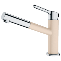 Смеситель Franke 115.0623.136/ Best, Смеситель ORBIT PULL-OUT, с выдвижным шлангом, хром/бежевый