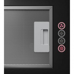 Вытяжка Kuppersberg Intouch 60 B, 54 см, 1000 м³/ч, 3 скорости, 41 дБ, LED 5 Вт, жироулавливающий фильтр, угольный фильтр KF-T (опция)