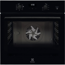 Духовой шкаф ELECTROLUX EOD5C50Z, черный, SteamBake, утапливаемые переключатели, таймер, отложенный старт, хромированные направляющие.