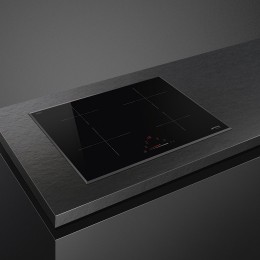 Встраиваемая индукционная панель SMEG si4642b, 60 см, скошенный край