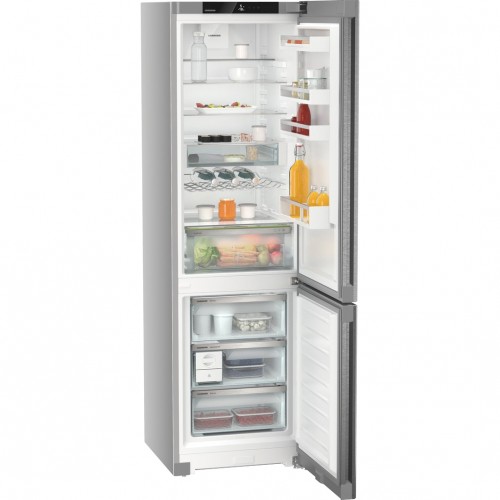 Холодильник LIEBHERR с NoFrost, EasyFresh, 3 контейнерами, класс A++, в. 201,5 см, ш. 60 см, двери из нержавеющей стали