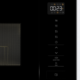 Встраиваемая микроволновая печь Gorenje BM201SG3BG, 20 л, 5 мощностей, 8 автопрограмм, гриль, AquaClean, черная