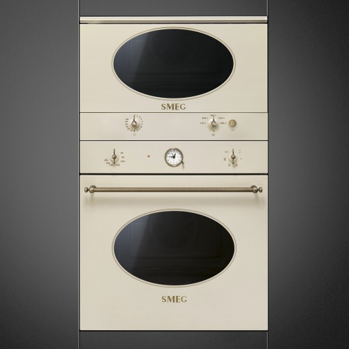 Встраиваемая микроволновая печь SMEG Coloniale кремовая - стиль и функциональность для вашей кухни