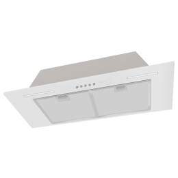 Вытяжка Korting khi 9931 w, 90 см, 950 м³/ч, LED, белая, 56 дБ, механическое управление