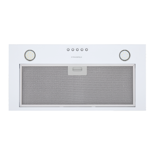 Кухонная вытяжка MAUNFELD Crosby Power 50 белая, 1050 м³/ч, полновстраиваемая, 3 скорости, механическое управление, уровень шума 51.8 дБ