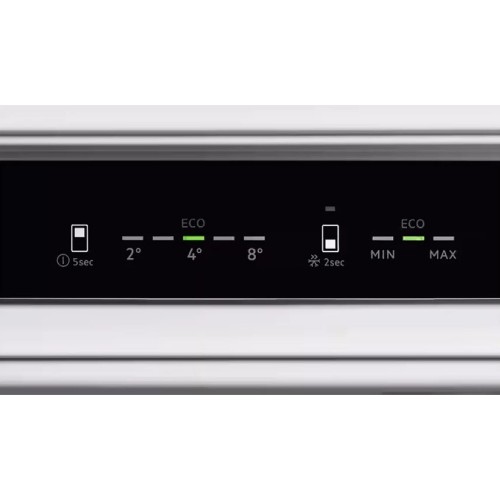 Встраиваемый холодильник ELECTROLUX No Frost 269 л - Комбинированный, электронное управление, перенавешиваемые двери, складная полка, полка для вина