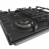 Встраиваемая газовая панель GORENJE 60 см с газ-контролем и чугунными решетками - черная