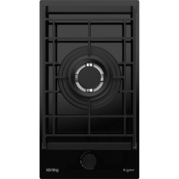 Варочная панель KORTING hgg 3130 ctn, газ на стекле, 30 см, WOK, газ-контроль, электроподжиг