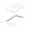 Варочная панель Kuppersberg Hi-Light 30 см, 2 конфорки, 9 уровней мощности, таймер, сенсорное управление, черная