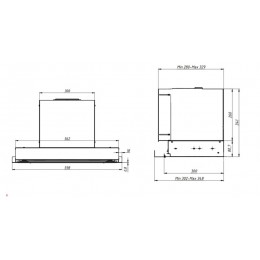Вытяжка Franke T-FORM 305.0706.455, 60 см, 1000 м3/ч, черный