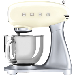 Планетарный миксер SMEG, стиль 50-х г.г., мощность 800 Вт, объем чаши 4.8 л, 10 скоростей, цвет кремовый