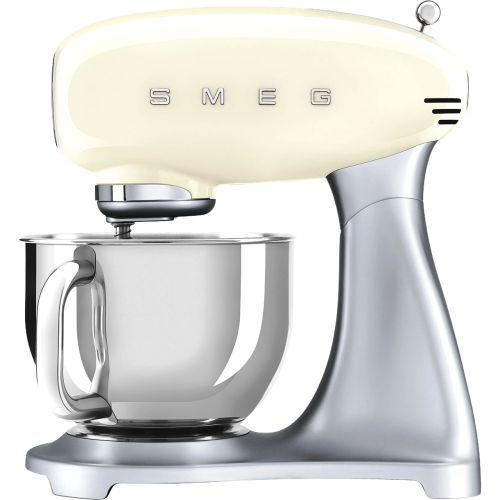 Планетарный миксер SMEG, стиль 50-х г.г., мощность 800 Вт, объем чаши 4.8 л, 10 скоростей, цвет кремовый