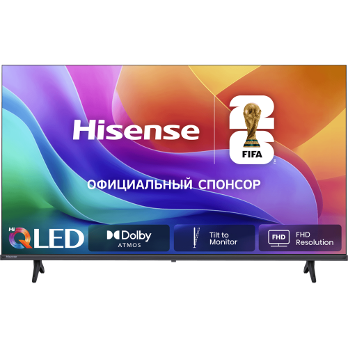Телевизор ЖК 32 Hisense Full HD, QLED, SMART TV, DVB-T2/C/S2, 2HDMI, Game Mode, Черный - 2026