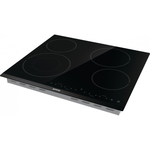 Варочная панель Gorenje 59 см с 4 конфорками, таймером, сенсорным управлением и PowerBoost - черная