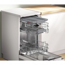 Отдельностоящая посудомоечная машина Bosch, 45 см, 10 комплектов, 5 программ, электронное управление, дисплей, отсрочка старта, уровень шума 46 дБ, энергоэффективность А+, цвет белый