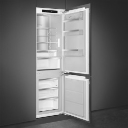 Встраиваемый холодильник Smeg C9174DN2D1, 244 л (182+62), No Frost, инверторный компрессор, LCD-дисплей, класс D