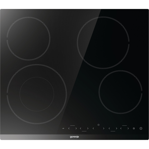 Варочная панель Gorenje 59 см с 4 конфорками, таймером, сенсорным управлением и PowerBoost - черная