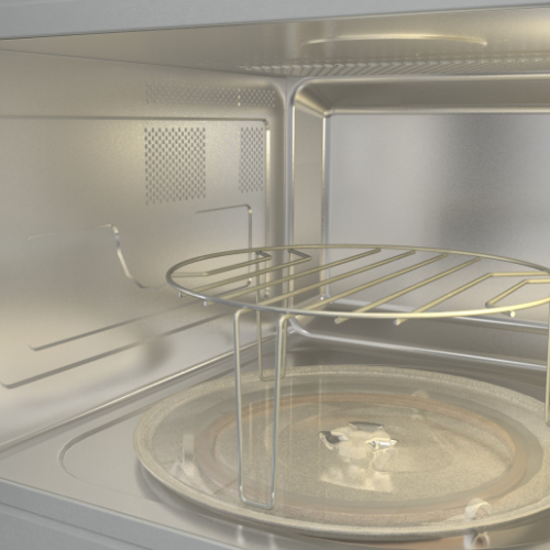 Встраиваемая микроволновая печь Gorenje 20 л с грилем, 8 автопрограммами и сенсорным управлением - черная