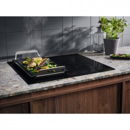Варочная панель Electrolux EHH 6340 FOW, civ634, индукционная, 4 конфорки, 7200 Вт, стеклокерамика, слайдерное управление, 59x52 см