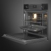 Встраиваемая электрическая духовка SMEG 60 см - Многофункциональный духовой шкаф, 6 функций, Deep Black, класс А