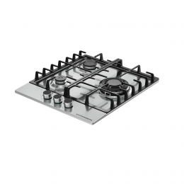 Варочная поверхность Kuppersberg FS 46 X, газ, 45 см, SABAF, нержавеющая сталь, черная фурнитура, газ-контроль, электроподжиг.
