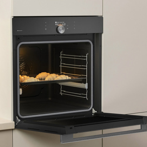 Встраиваемая электрическая духовка Gorenje 77 л с Wi-Fi, пиролитической очисткой и термощупом - идеальный выбор для вашей кухни