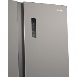 Холодильник KORTING KNFS 93535 X, 559 л, Side-by-Side, No Frost, сенсорное управление, инверторный компрессор, A++, 1770х912х704 мм