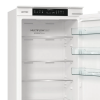 Встраиваемый двухкамерный холодильник Gorenje - белый, с металлической дверцей, открывание влево/вправо, класс SN/N/ST/T