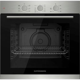 Электрический духовой шкаф Kuppersberg HF 603 BX, 80 л, 6 режимов, черный, нерж. сталь