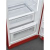 Холодильник SMEG 50-х годов, однокамерный, 270 л, красный с инверторным компрессором и морозильной камерой