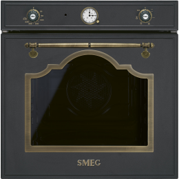 Духовой шкаф Smeg SF67C1AO, 60 см, антрацит, латунная фурнитура, 6 функций