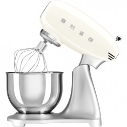 Планетарный миксер SMEG, стиль 50-х г.г., мощность 800 Вт, объем чаши 4.8 л, 10 скоростей, цвет кремовый
